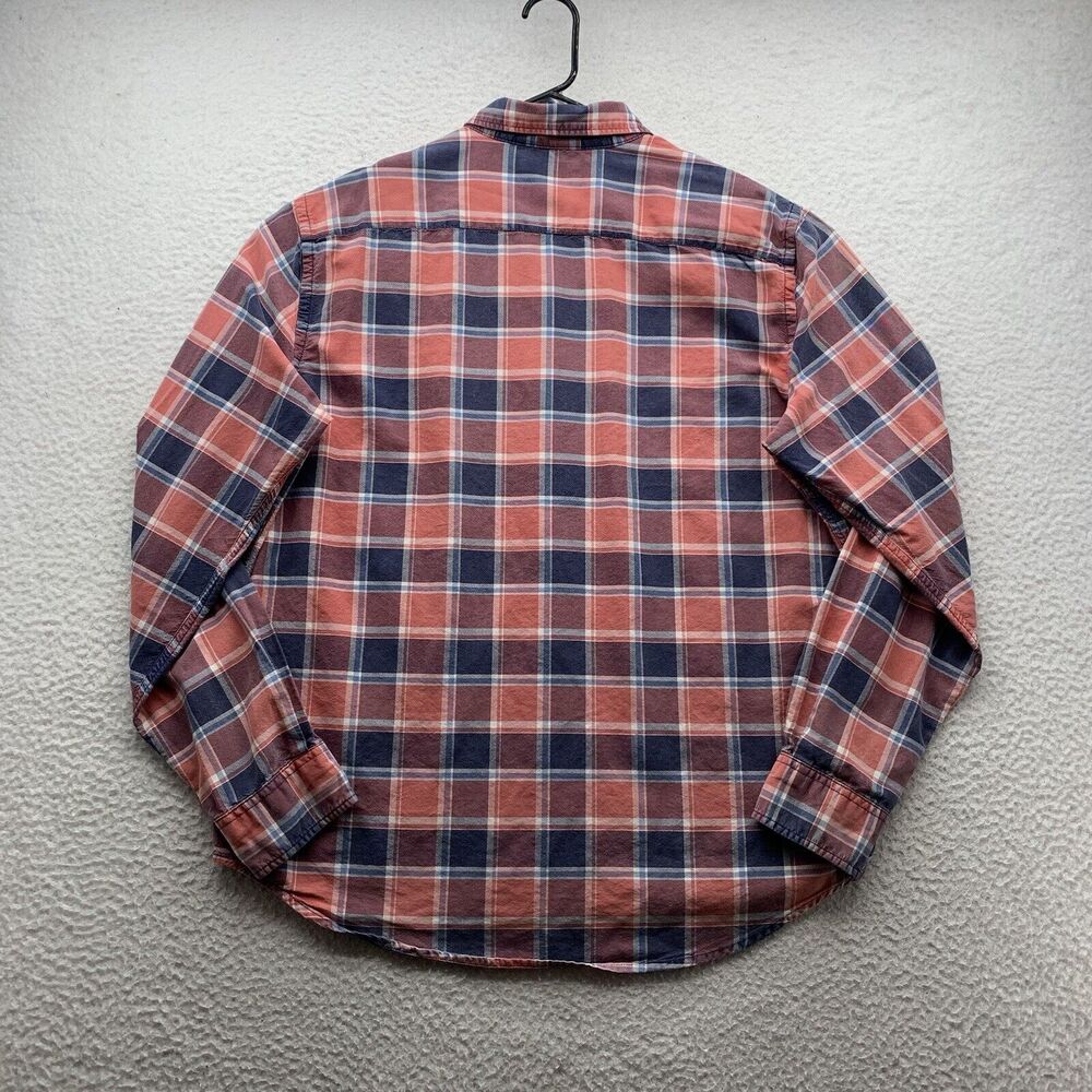Denim & Supply Ralph Lauren Button Up Shirt Mens Large L Red Blue Plaid Casual - Picture 3 of 8
